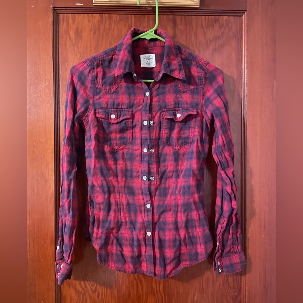 H&M Red and Blue Flannel